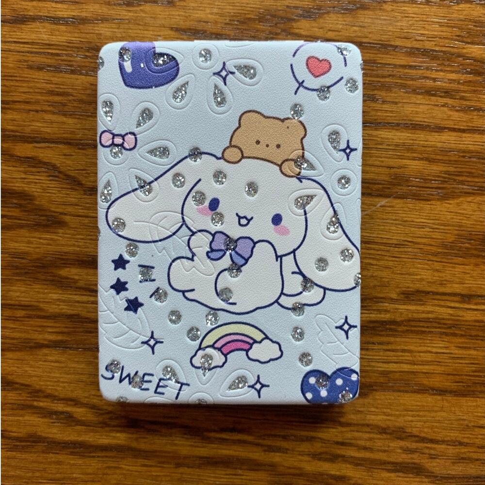 Cinnamoroll Hello Kitty Pocket Mirror Purple